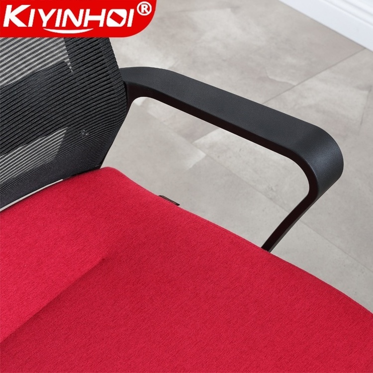 modern office room Ergonomic dining plastic arm rocking lounge chair metal leg swivel relaxing gaming computer fabric mesh stool