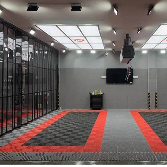 Modular Carpet indoor pvc smooth grate pp swiss trax garage click plastic floor tiles durable flooring tiles interlocking