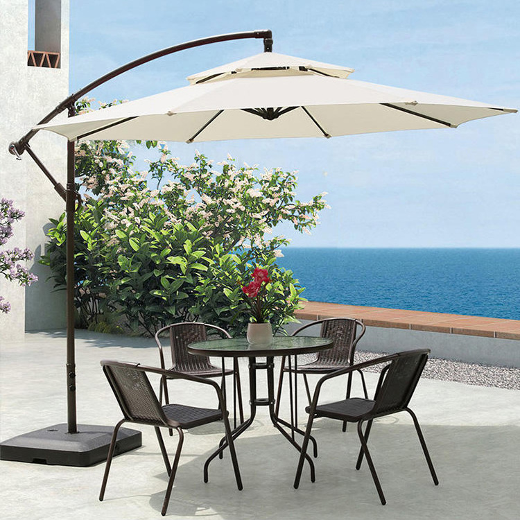 High Quality Umbrella Rustproof Aluminium Sun Garden Line Umbrella UV Protection Waterproof Parasols Umbrellas