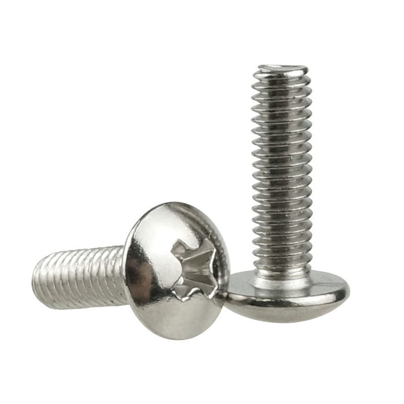 DBTJ 304 stainless steel large flat head  screw machine wire umbrella head mushroom head cross screw bolt M3/M4 machine bolt