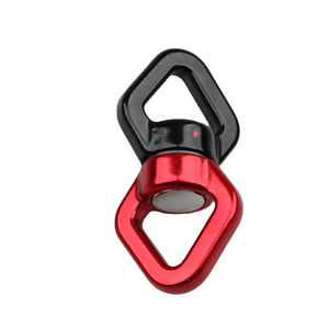 30kn Aluminum Eye Carabiner Rotational Rope Aerial Silks Dance Swing Hammock Climbing Connector Yoga Vitality Swing Swivels