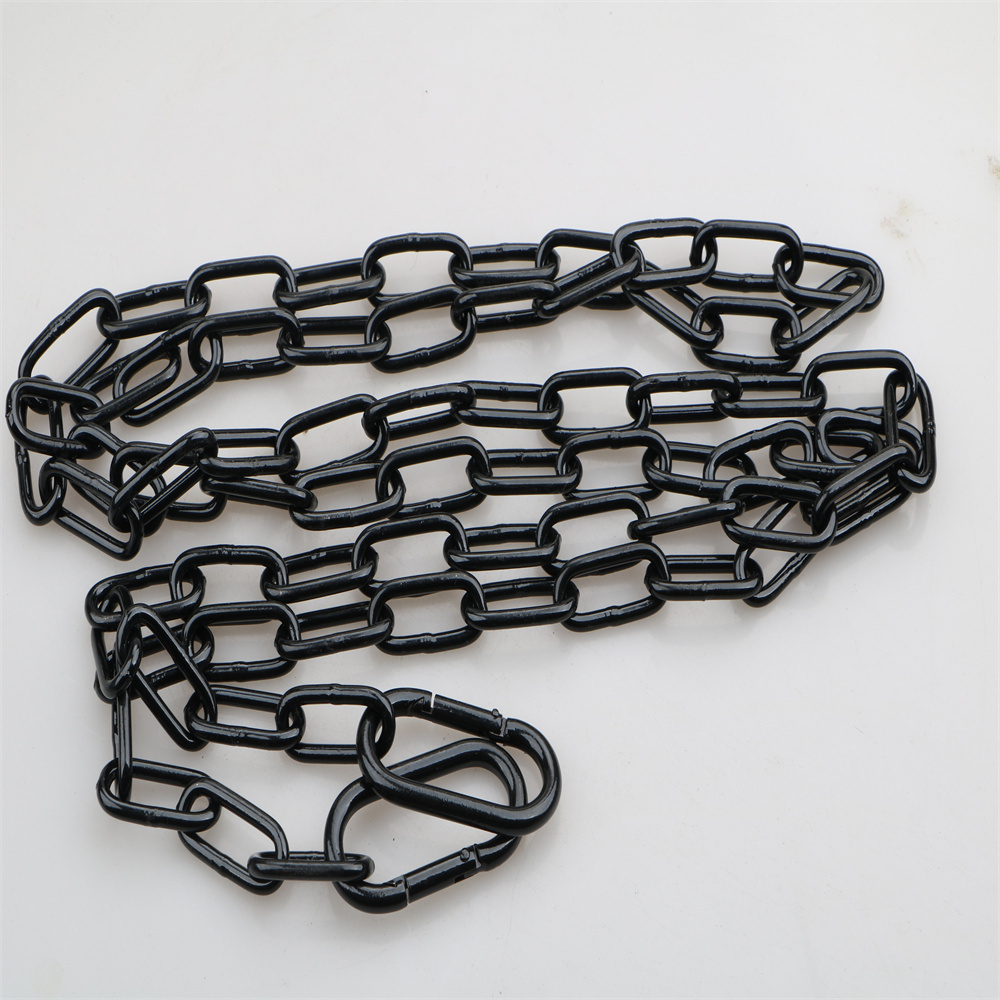 Factory Direct Custom Din766 Din763 Zinc Galvanized Long Link Anchor Swing Black Iron Chain For Lifting