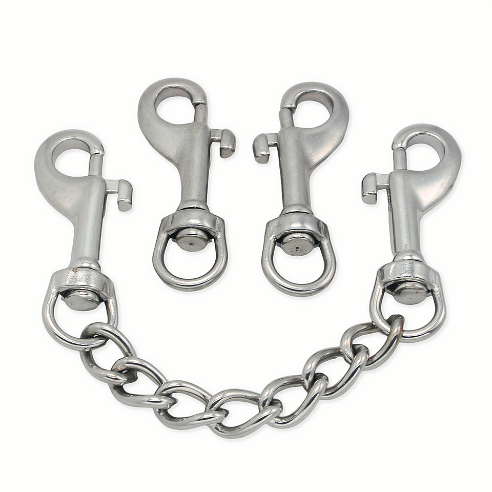 Factory Custom High Quality 304/316 Stainless Steel Swivel Eye Snap Hooks/swivel Bolt Snap Hook Carabiner For Dog Leash