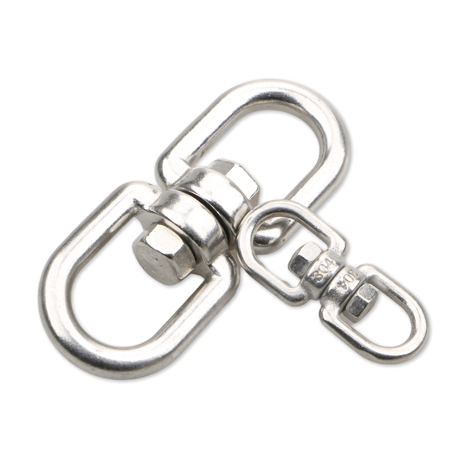 European Type Manufacturing Rigging Hardware Stainless Steel Aisi 304 Or 316 Swivel Eye Hook Link Swing  Eye And Eye Swivel