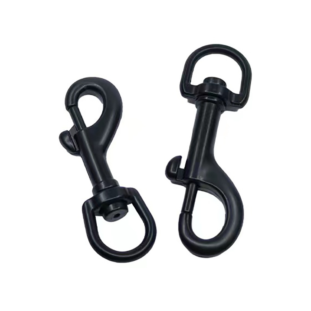 Factory Custom Zinc Alloy Eye Bolt Snap Swivel Hook Single Ended Bolt Clip  Black Swivel Snap Hook For Dogs Leahes