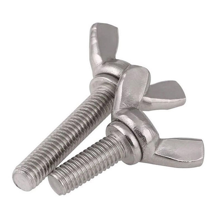 304 stainless steel butterfly screw butterfly bolt ingot claw screw butterfly hand screw snap nut and bolts