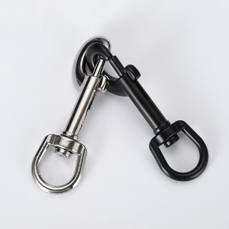 Factory Custom Zinc Alloy Eye Bolt Snap Swivel Hook Single Ended Bolt Clip  Black Swivel Snap Hook For Dogs Leahes