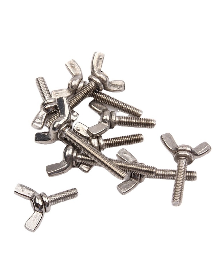 304 stainless steel butterfly screw butterfly bolt ingot claw screw butterfly hand screw snap nut and bolts