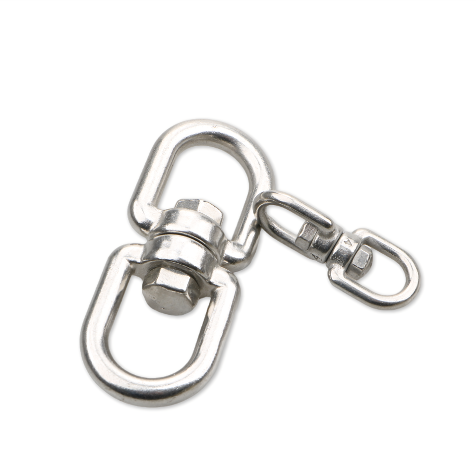 European Type Manufacturing Stainless Steel Aisi 304 Or 316 Swivel Eye Hook Link Swing  Eye And Eye Swivel