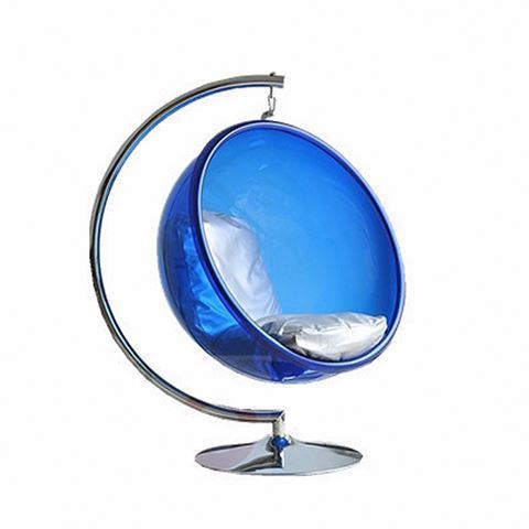 Transparent bubble chair glass hanging blue acrylic space chair guangdong the swing chair