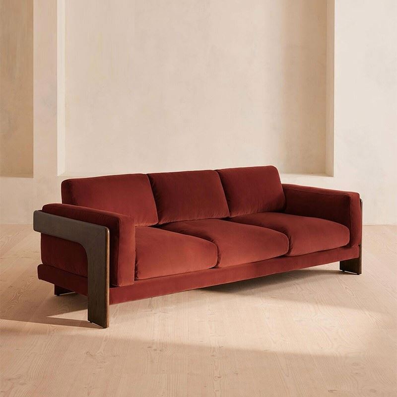 Nordic modern couch living room sofa home furniture solid wood fabric upholstery leisure elegant sofa for home