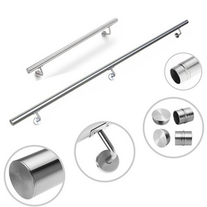 Stainless Steel Handrail Top Rail Tube SUS 201/304/316 Pipe Polished Satin Pipe Wall Mounted Handrail