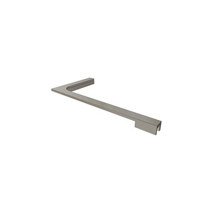 Shower Door Hardware Brushed Nickel L-Bar 90 Degree Support Bracket