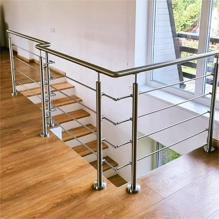 Stainless Steel Cable Railing Kits For Wood Cable Deck Railing Hardware With Metal Posts System