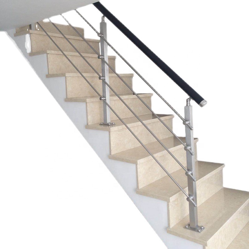 Indoor simple home decoration metal stainless steel handrails stair baluster post 304 316 stainless steel handrail bracket