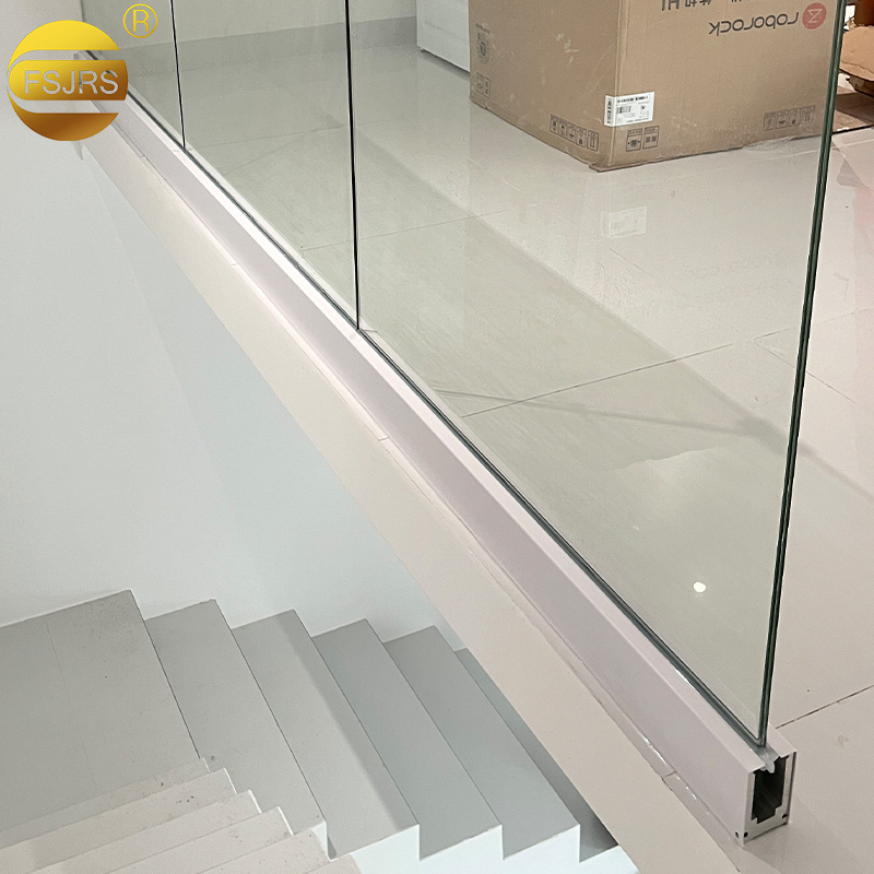 Aluminum U Channel Aluminum Profile For Frameless Glass Railing