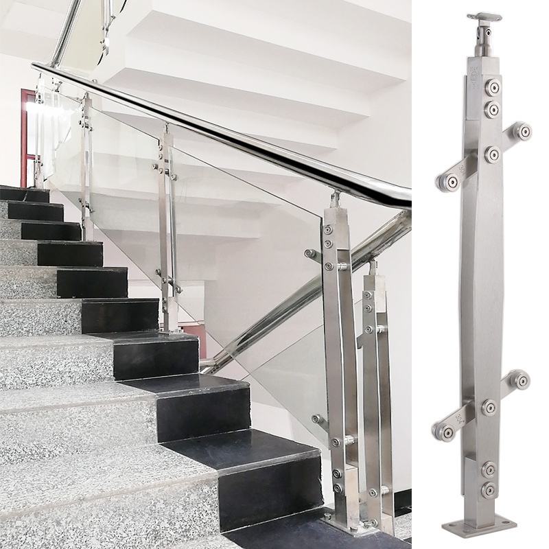 Tempered Glass Handrail Interior Guardrail Balustrades And Handrails