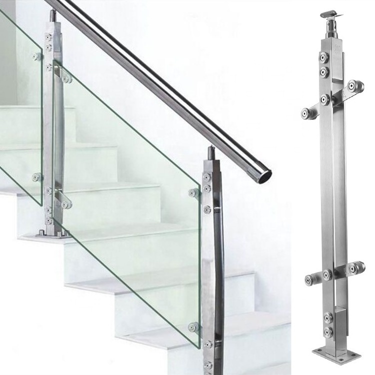 Tempered Glass Handrail Interior Guardrail Balustrades And Handrails