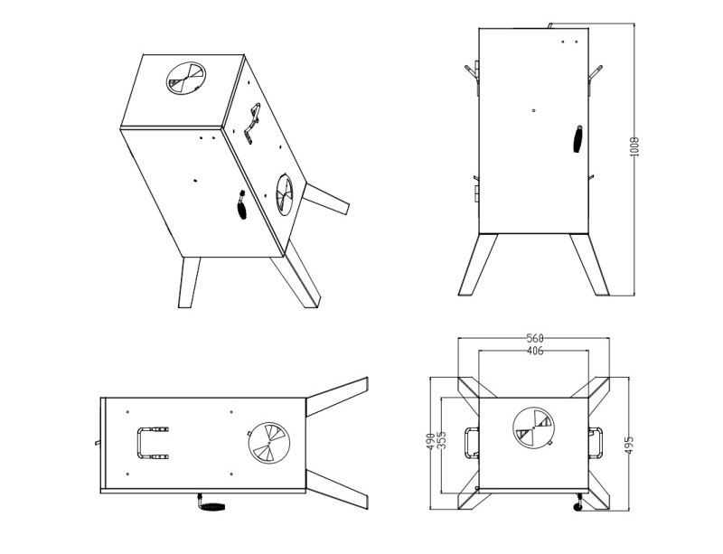 Barbecue Grill Cabinet Stainless Wood Pellet Bbq Smoker Grill