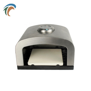 Small wood fire pizza oven on gas stove mini one piece pizza oven