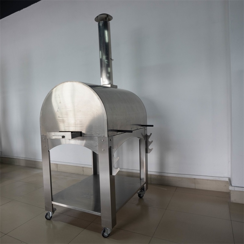 Wood Fired Stainless Steel Outdoor Pizza Oven BBQ