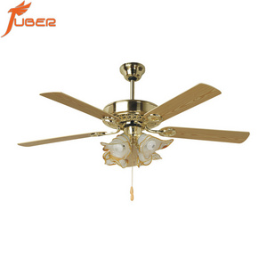 European Style AC  Vintage Decorative chandelier Electric Led Light Ceiling Fan With Light