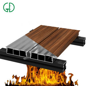 GD Aluminum Extrusion Eco Slip-Resistant Waterproof Fireproof Test-A2 Outdoor Floor Alu Aluminium Composite Decking Board