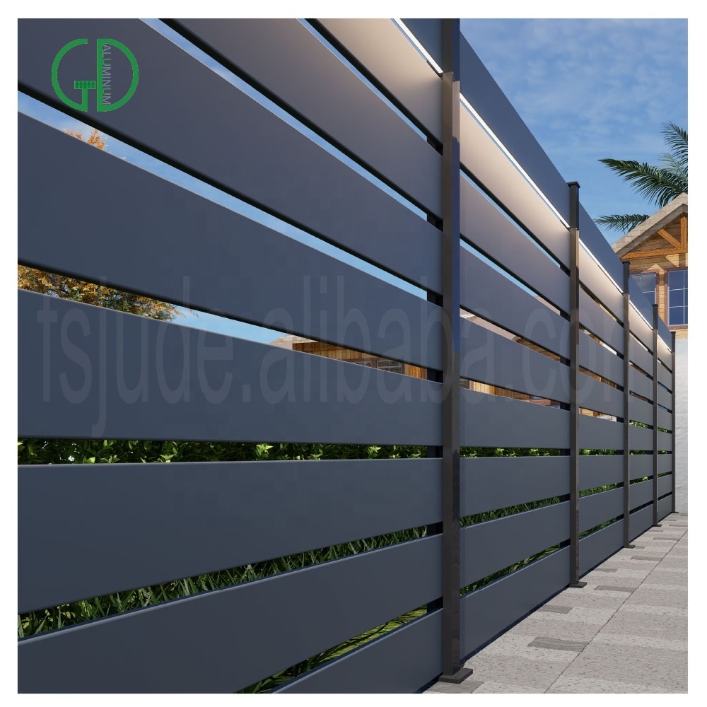 GD Led light aluminium fence ornamental brown manufacture profiles rail wire accessories philippines system panels modern