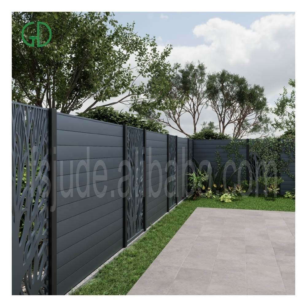 GD high end commercial panels private factory directly supply garden extruded aluminum fence panels wholesale