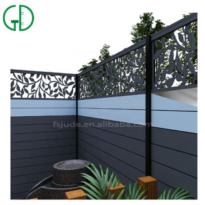 GD aluminium fence garden decorative metal wall laser cut privacy fencing panel