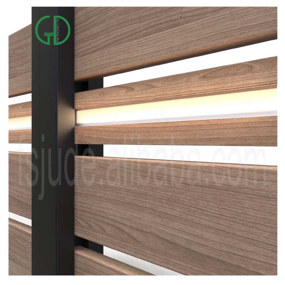 GD Led light aluminium fence ornamental brown manufacture profiles rail wire accessories philippines system panels modern