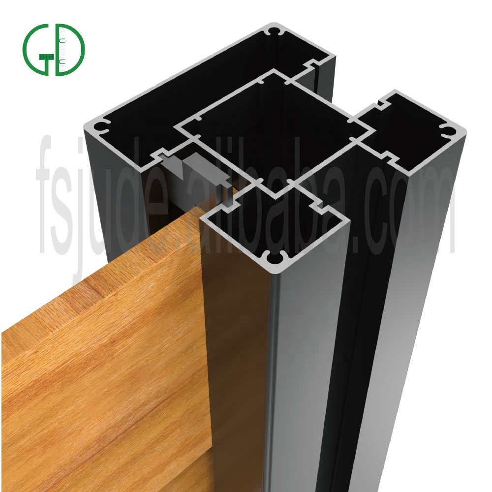 GD Aluminum fence post wpc composite wood vinyl pvc used decorative garden fencing trellis privacy fences for houses