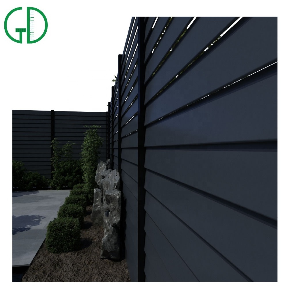 GD aluminum slat fence vertical picket blade philippines profile r 30x30 wholesale panels aluminum fence design