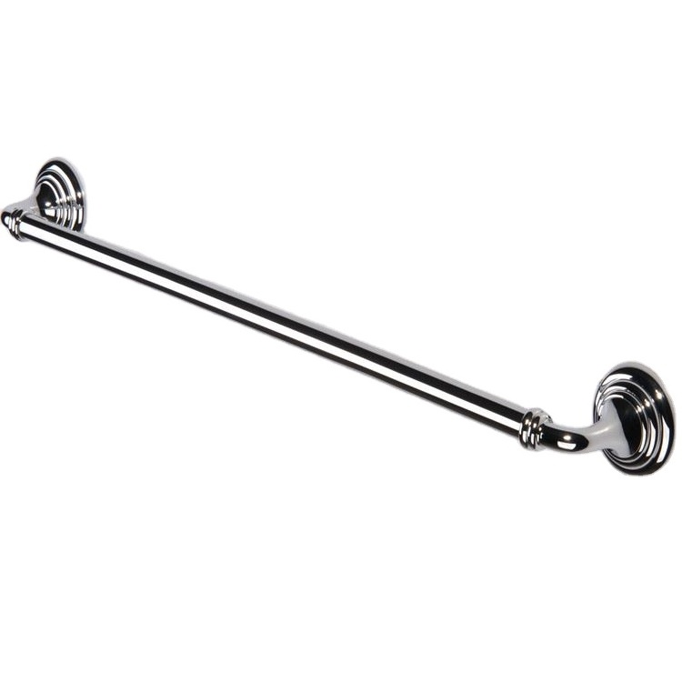 2022 Latest Classic Design Chrome Brass Bathroom Bath Single Towel Rail Bar