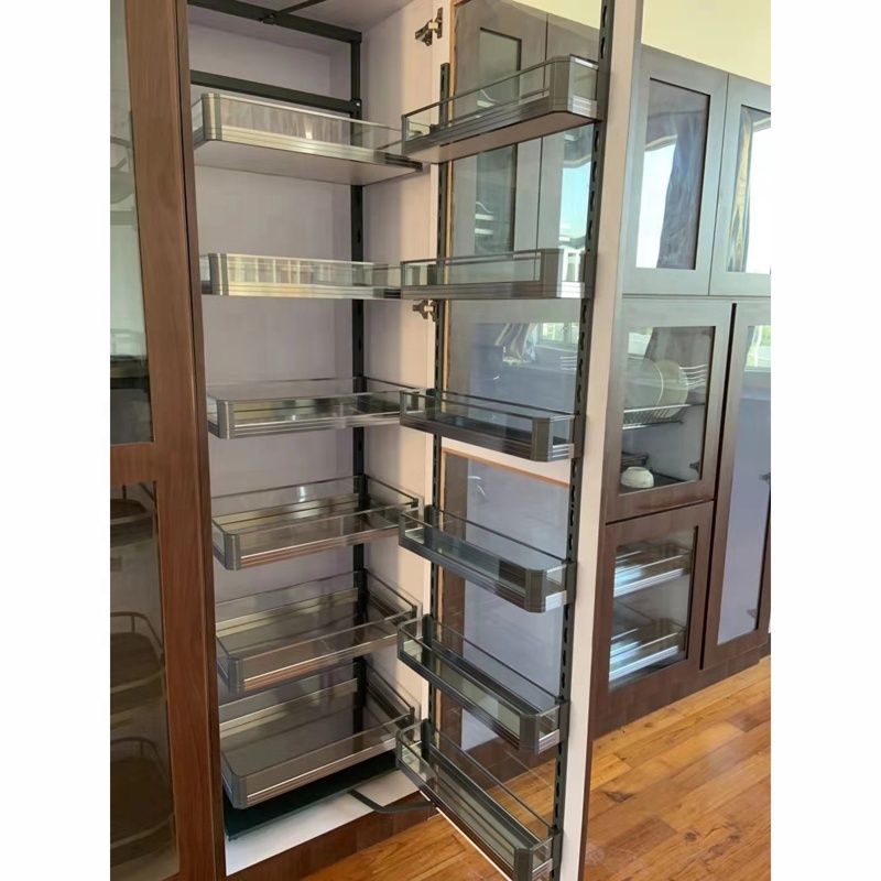 Kitchen Cabinet Storage Soft Close Wide Pull Out Tall Larder Unit Pantry organizer of CWH45B