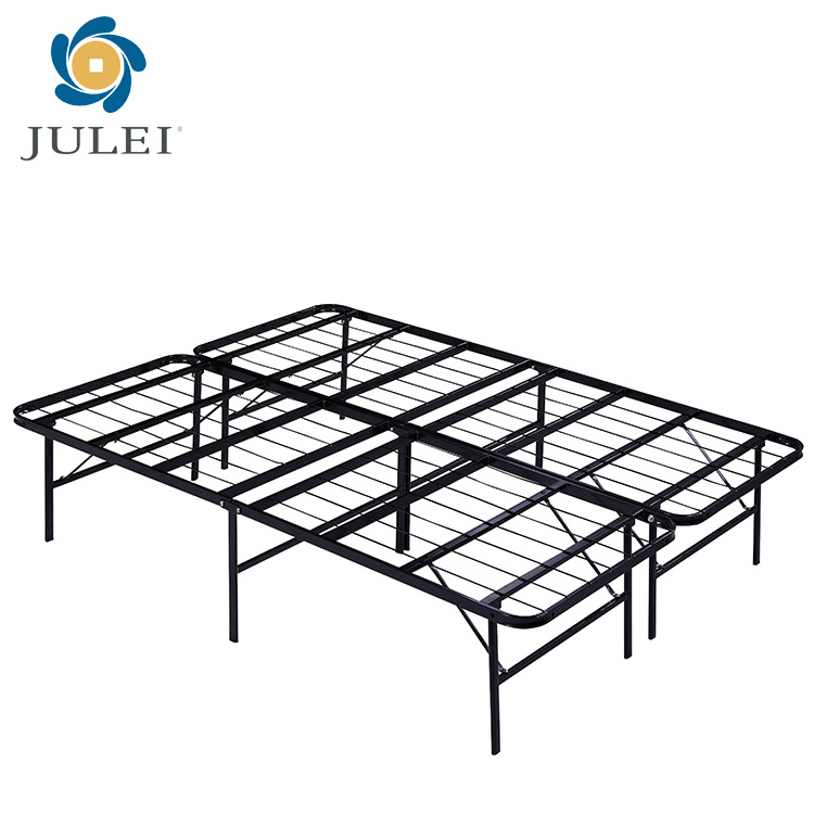 Modern Iron Steel Double Bed Designs Steel Folded Metal Bed Frame