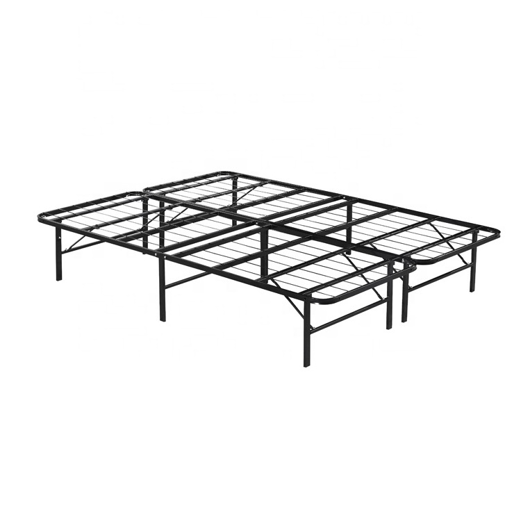 Modern Iron Steel Double Bed Designs Steel Folded Metal Bed Frame