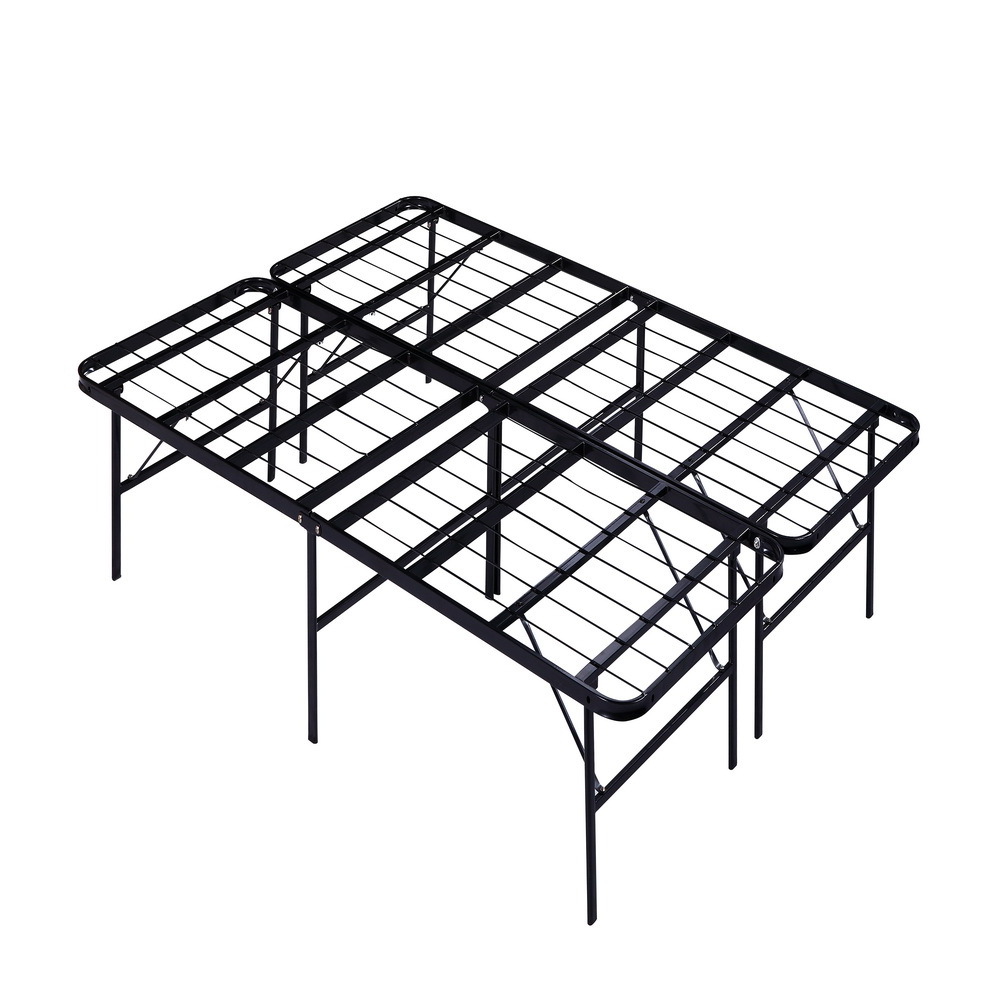 Modern Iron Steel Double Bed Designs Steel Folded Metal Bed Frame