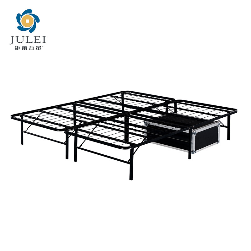 High Quality Floor Platform Frame Metal Bed With Metal Leg Double Bed King Size In Metal Frame