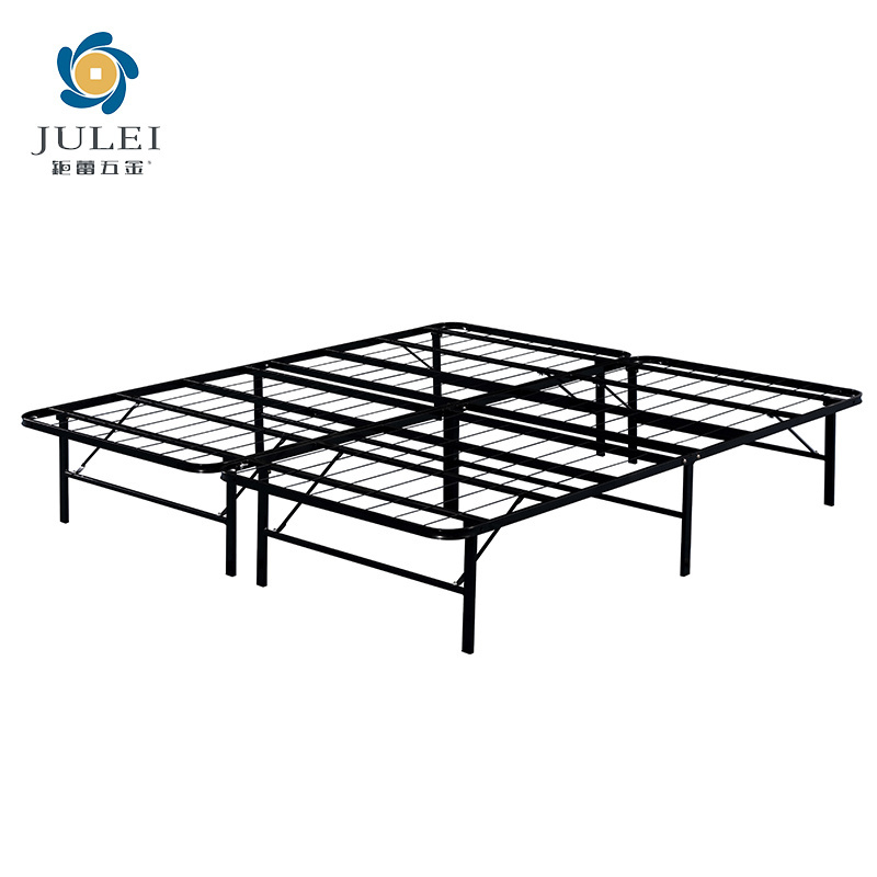 High Quality Floor Platform Frame Metal Bed With Metal Leg Double Bed King Size In Metal Frame