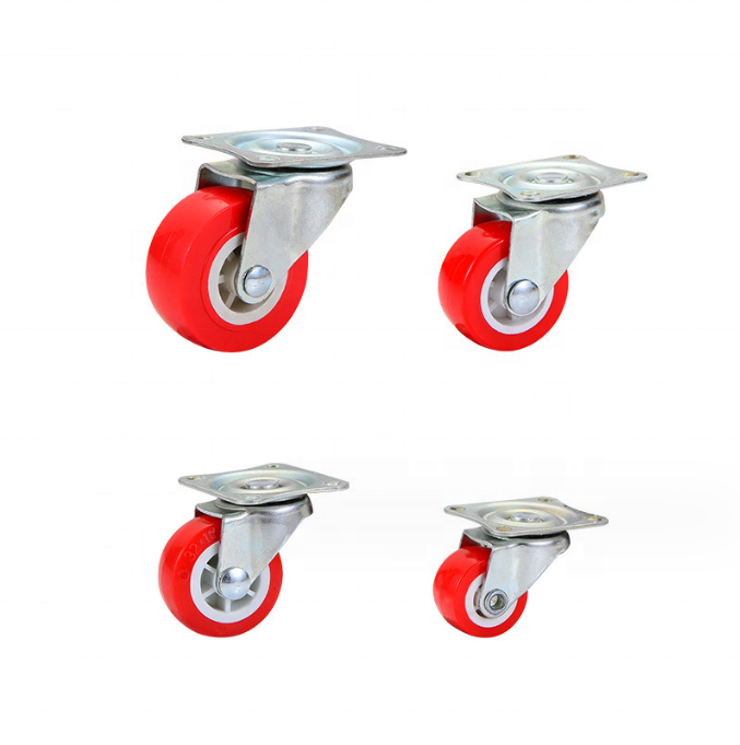 Industrial Caster Wheel 3 Inch Universal PVC Office Chair Wheels Rode Caster Pro Korea Casters