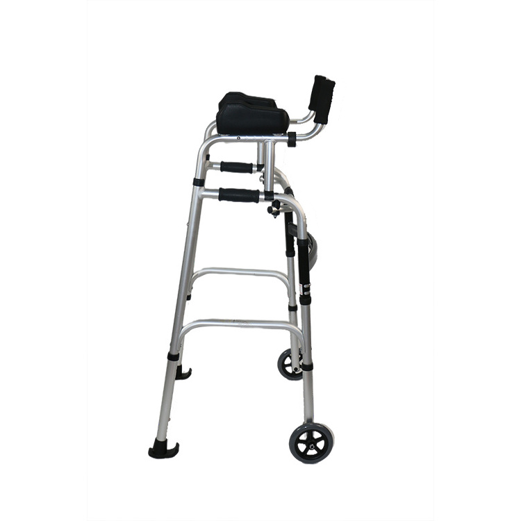 Medical Equipment Baby Walker 4 Legs Walker Children Aluminum Folding With Wheels For Children Walker & Rollator