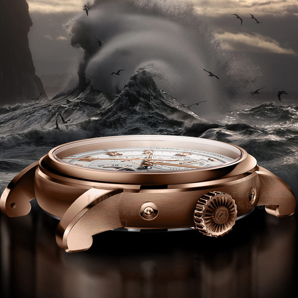 LOBINNI Luxury Automatic Watch Fashion Skeleton Hands Top Brand Rose Golden Mens Mechanical Watches