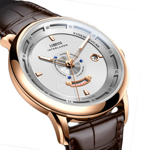 LOBINNI 18071 custom minimalist style wrist watch luminous mechanical watches men automatic