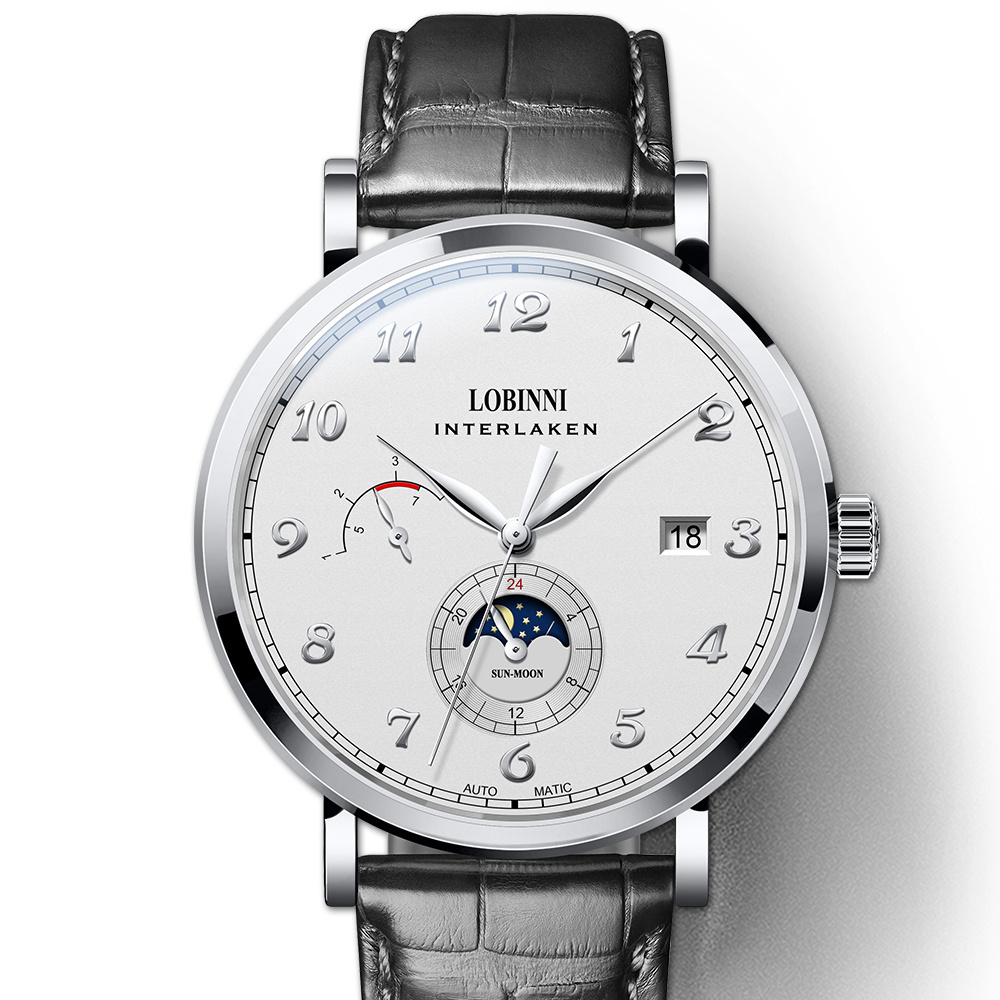 High-End Watches New Model LOBINNI 686009 Automatic Mechanical Watches Men