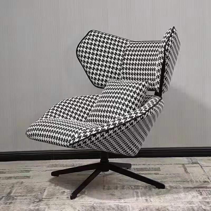 JS C09 Premium Designer High Back Swivel Fabric Chair Home Office Resting Chair Villa Sitting Room Leisure Chair Series