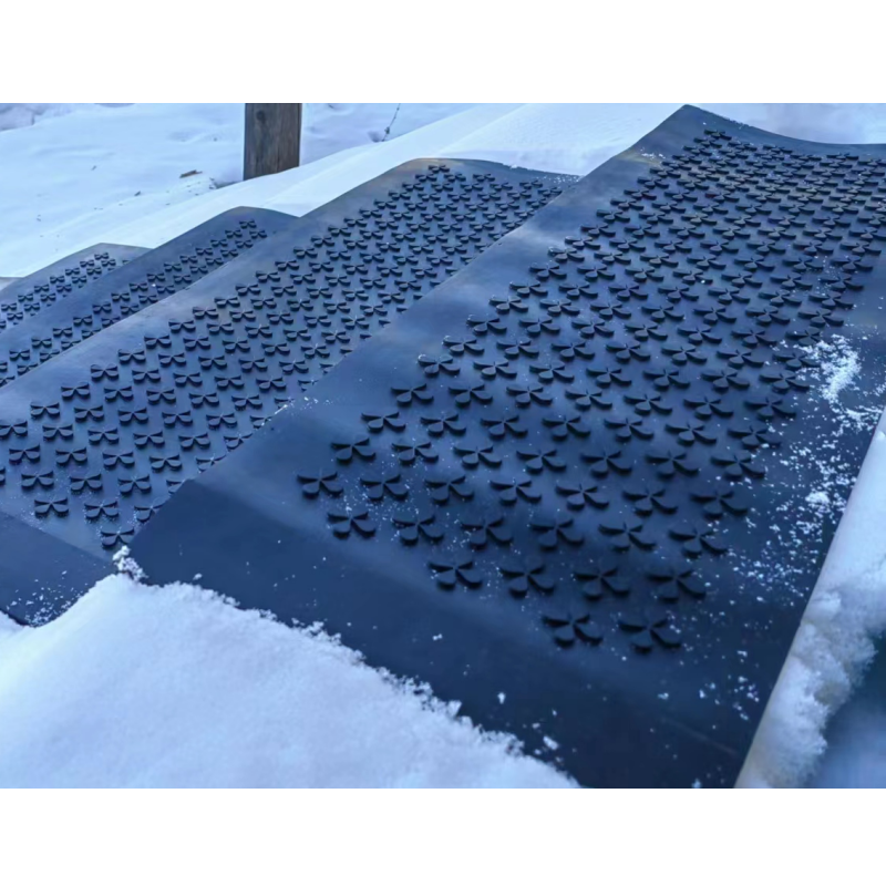 Hot sale HOT-Flake Rubber Heated Walkway/Driveway Anti-Slip Mat - Snow Melting Mat 32