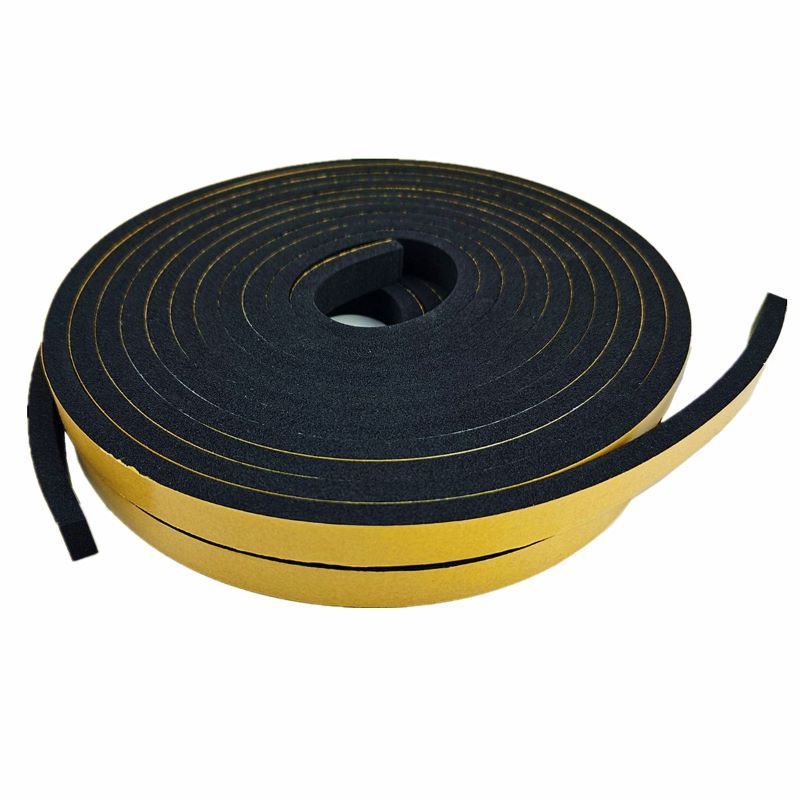 Adhesive Tape Closed Cell Foam Rubber Seal Strip for Doors and Windows