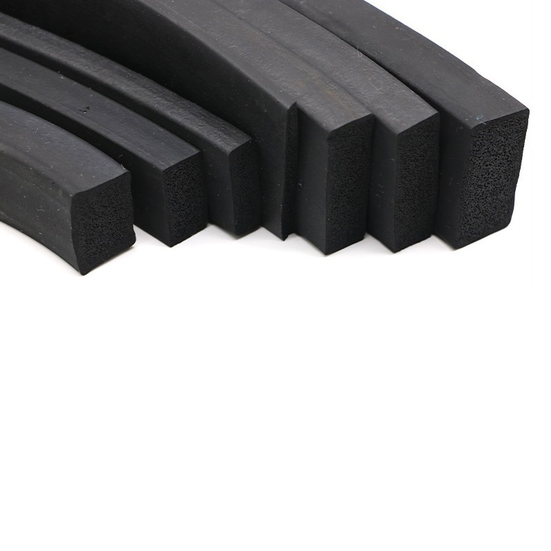 High Quality Square Silicone Rubber Foam Sealing Strip EPDM Sponge Rubber Seal