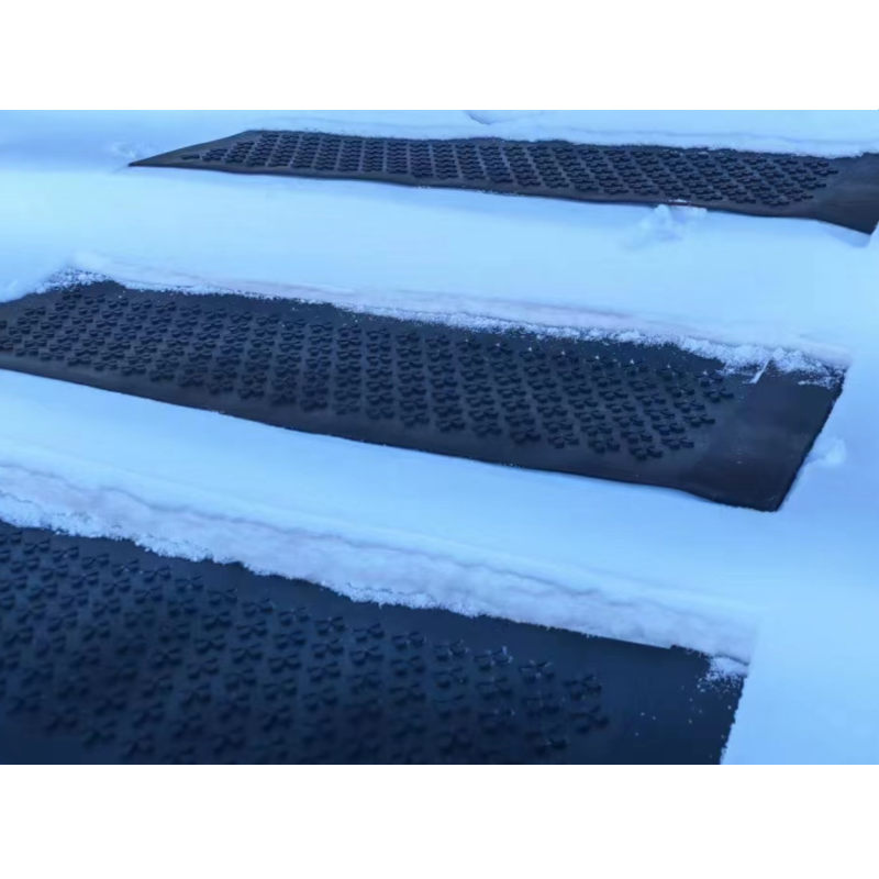 Hot sale HOT-Flake Rubber Heated Walkway/Driveway Anti-Slip Mat - Snow Melting Mat 32